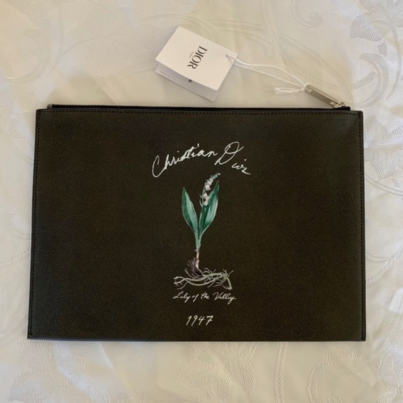 Authentic Dior 1947 Lily Of The Valley Pouch - Picture 3 of 11
